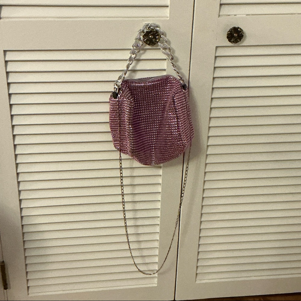 Evening Pink Chainmail Crossbody Bag - Picture 2 of 5